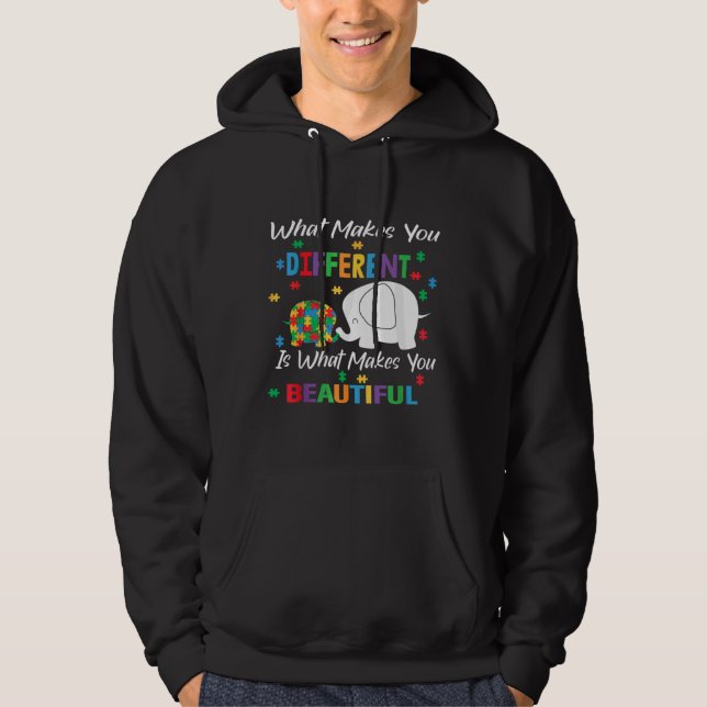 Sudadera What Makes You Different Is What Make You Beautifu (Anverso)