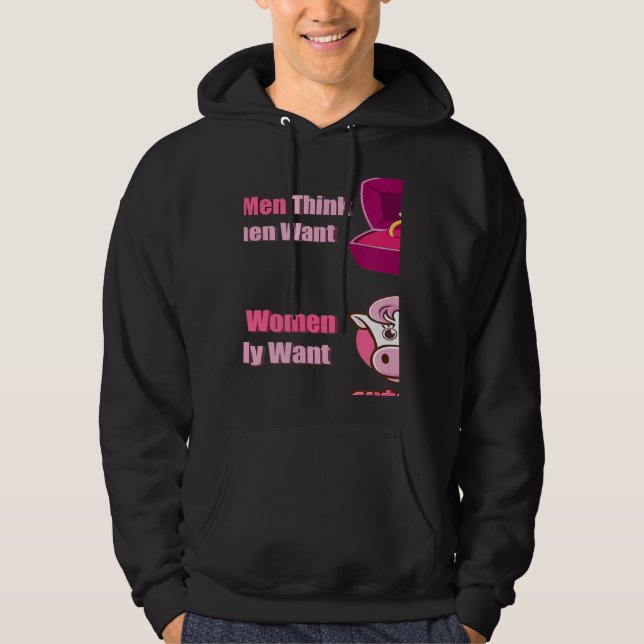 Sudadera What Men Think Women Want What Women Really Want c (Anverso)