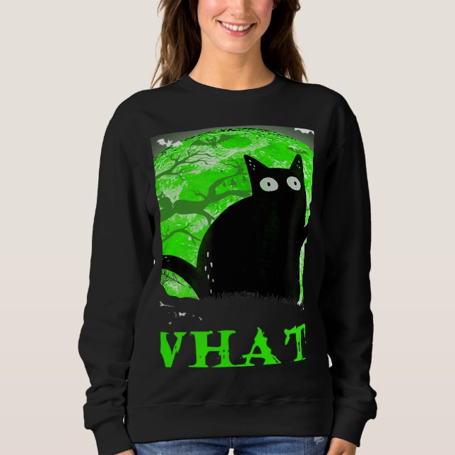 Sudadera What Murderous Cat Holding Knife Halloween Costume (Anverso)