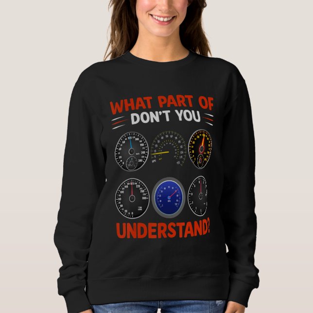 Sudadera What Part Of Don't You Understand  Airplane Airlin (Anverso)