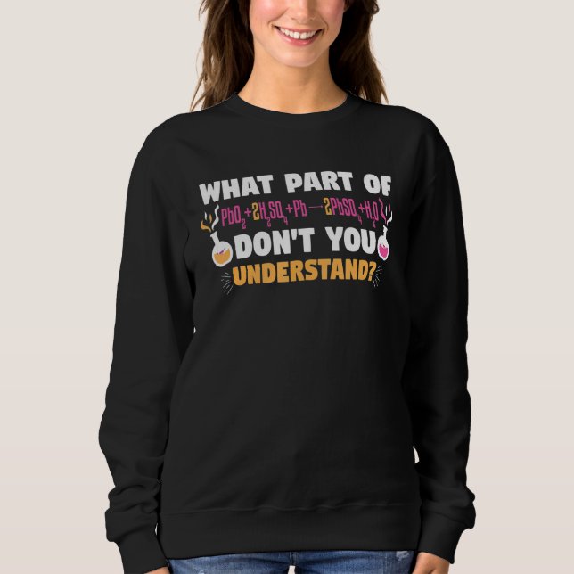 Sudadera What Part Of Dont You Understand Reaction Scientis (Anverso)