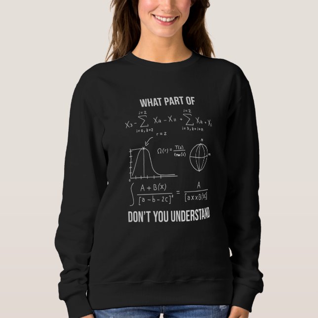 Sudadera What Part Of  Mechanical Engineer Mathematician (Anverso)