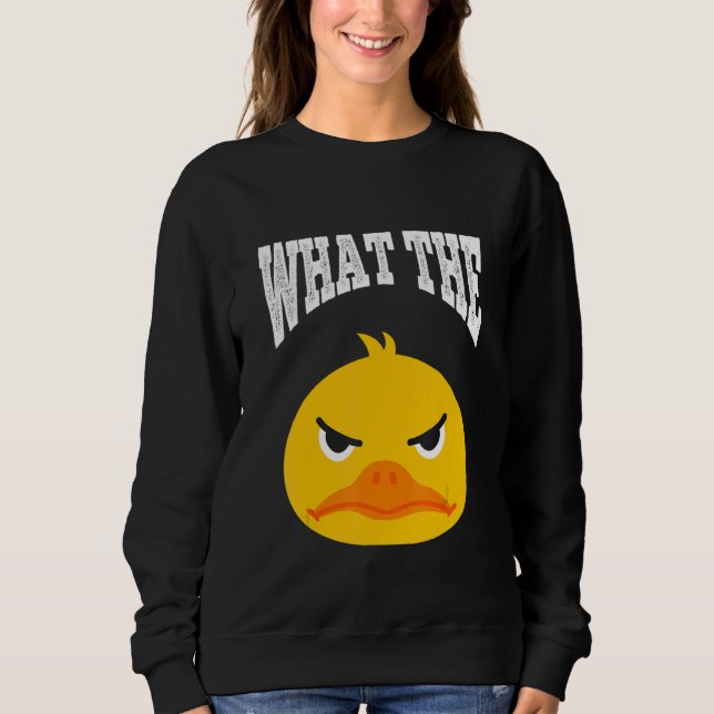 Sudadera What The Duck Duck Morning Grouch Coffee Rubber Du (Anverso)