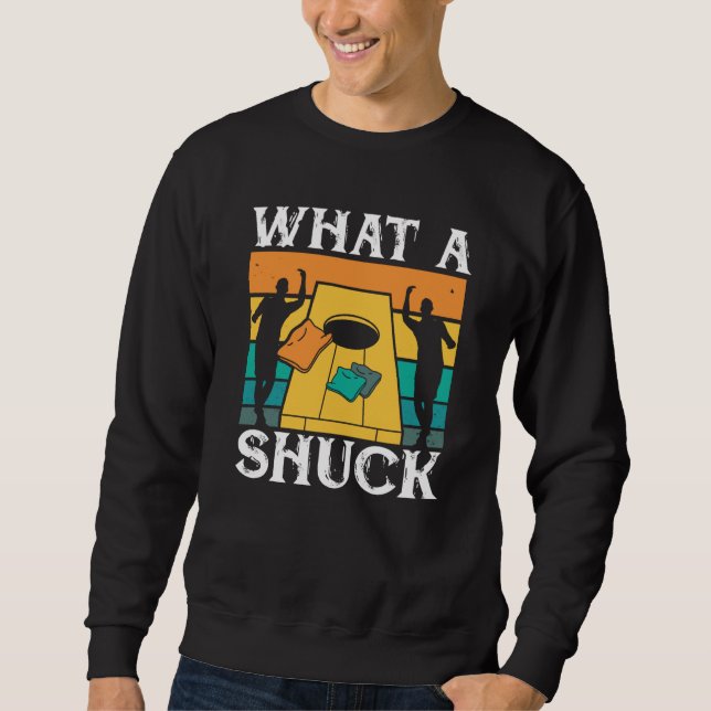 Sudadera What The Shuck Backprint Cornhole (Anverso)
