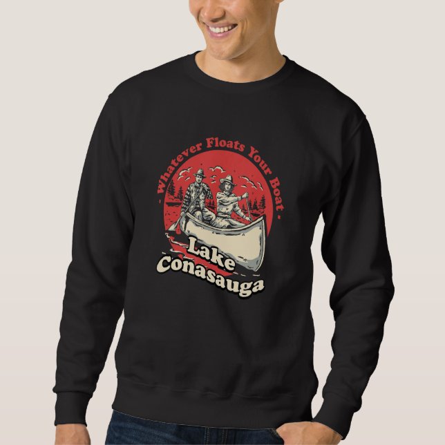 Sudadera Whatever Floats Your Boat Lake Conasauga Sayings G (Anverso)