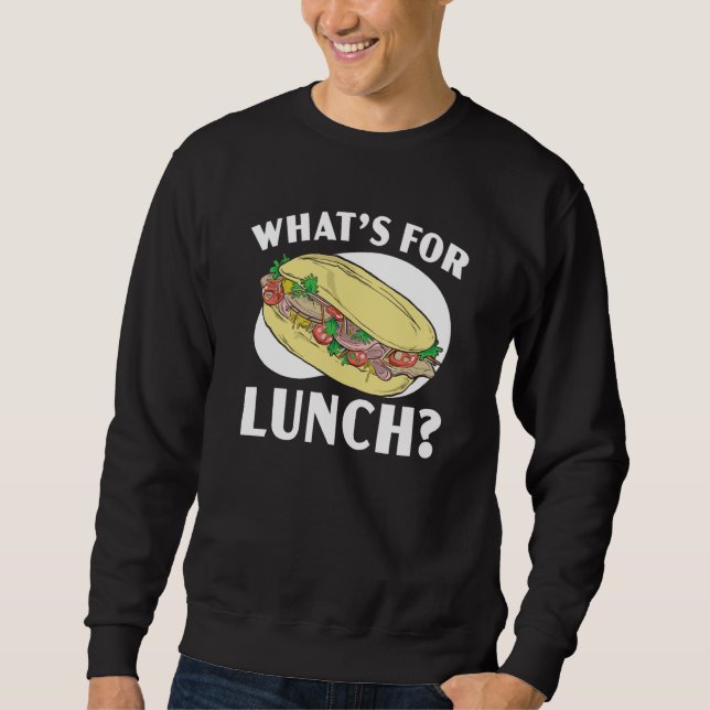 Sudadera What's For Lunch Lady Cafeteria Worker Lady Cook   (Anverso)