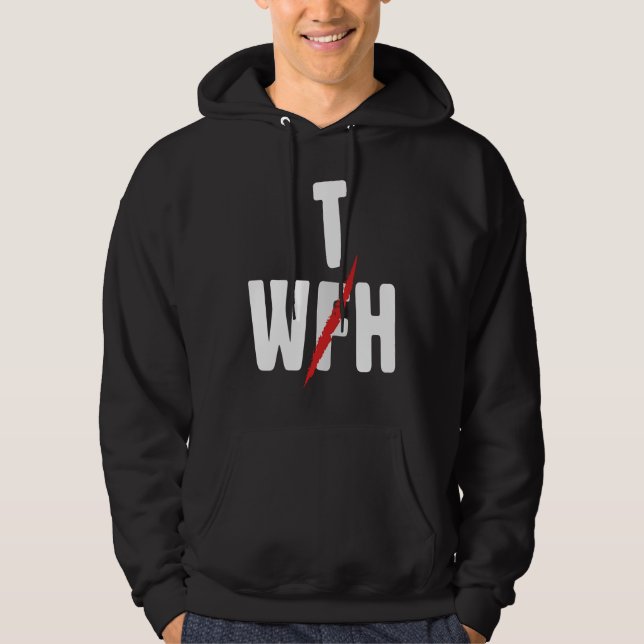 Sudadera When WFH Becomes WTH For Working From Home (Anverso)