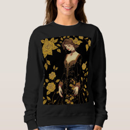 Sudadera Whimsical Baroque Muse Sweatshirt - Embroider dora
