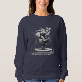 Sudadera Whimsical Elephant on Trampoline – Cute Playful