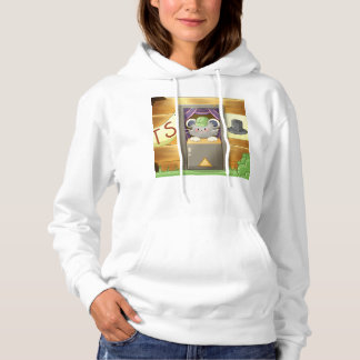 Sudadera Whimsical Mouse Vendor – Cute Hat Booth Character