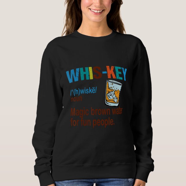 Sudadera Whiskey Definition Single Malt Bourbon Scotch (Anverso)