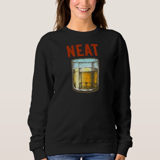 Sudadera Whiskey Neat Old Fashioned Scotch Y Bourbon Drin (Anverso)