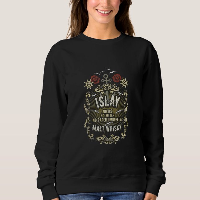 Sudadera Whisky Design Islay Malt - El malt islámico origin (Anverso)