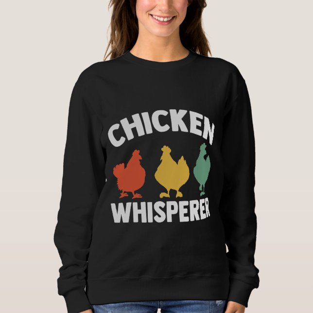 Sudadera Whisperer de pollo en granjas (Anverso)