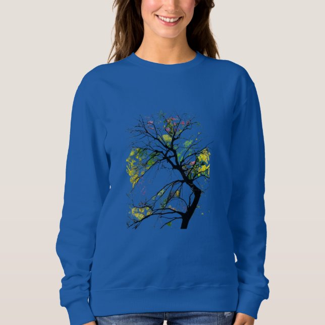 Sudadera “Whispers of Spring” “The Tree That Dreamed in Col (Anverso)