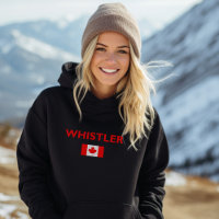 Whistler Canadá Bandera canadiense color oscuro