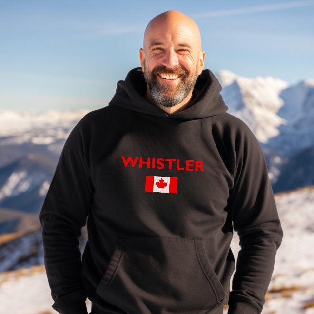 Sudadera Whistler Canadá Bandera canadiense color oscuro (Subido por el creador)