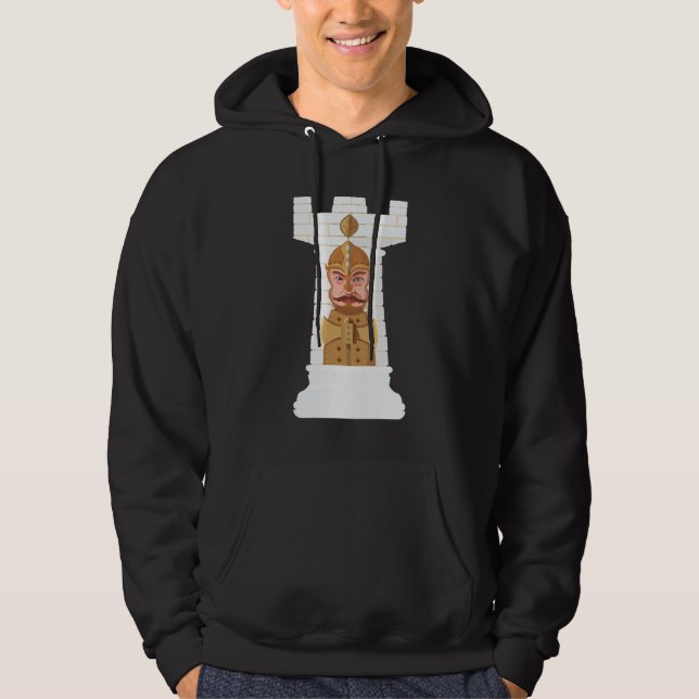 Sudadera White Chess Rook (Anverso)