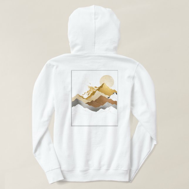 Sudadera White & Gold Design Collection (Reverso del diseño)