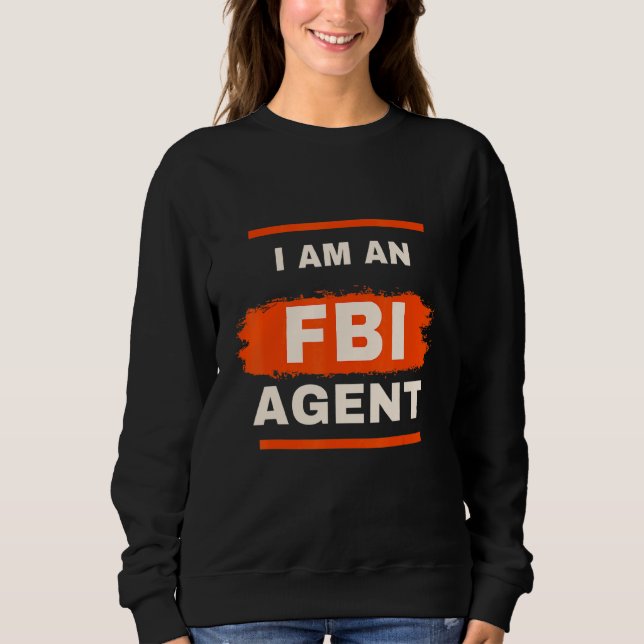 Sudadera White Lie Py Soy Un Agente Del Fbi (Anverso)