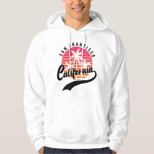 Sudadera White Los Angeles Retro White Hoodie