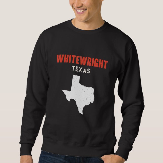 Sudadera Whitewright Texas USA State America Travel Texas (Anverso)