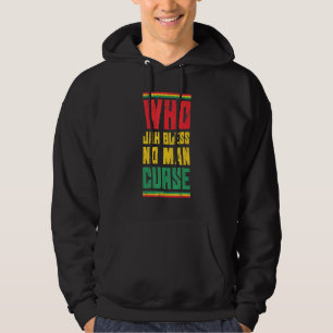 Sudadera Who Jah Bless No Man Maldición Estilo Reggae Desig