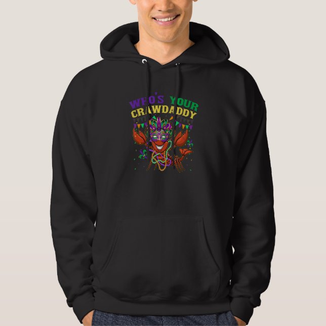Sudadera Whos Your Crawdaddy Crawfish Jester Beads   Mardi  (Anverso)