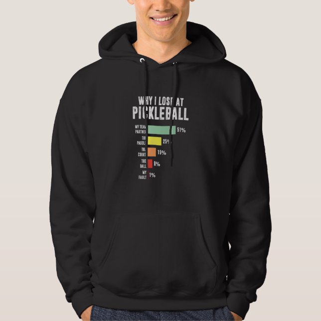 Sudadera Why I Lose At Pickleball  Pickleball Player 1 (Anverso)