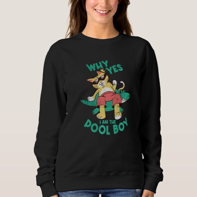 Sudadera Why Yes I Am The Pool Boy Ocean Swimmer  Swimming  (Anverso)