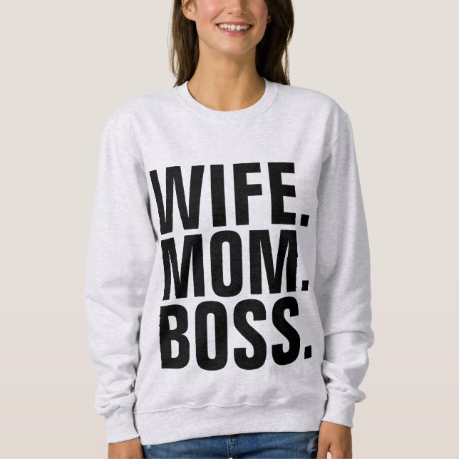 Sudadera WIFE MOM BOSS Tees (Anverso)