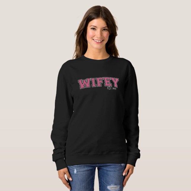 Sudadera WIFEY Sweatshirt personalizado (Anverso completo)