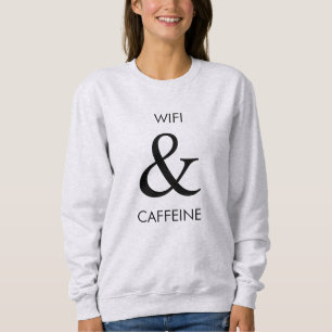 Sudadera Wifi y camiseta del cafeína