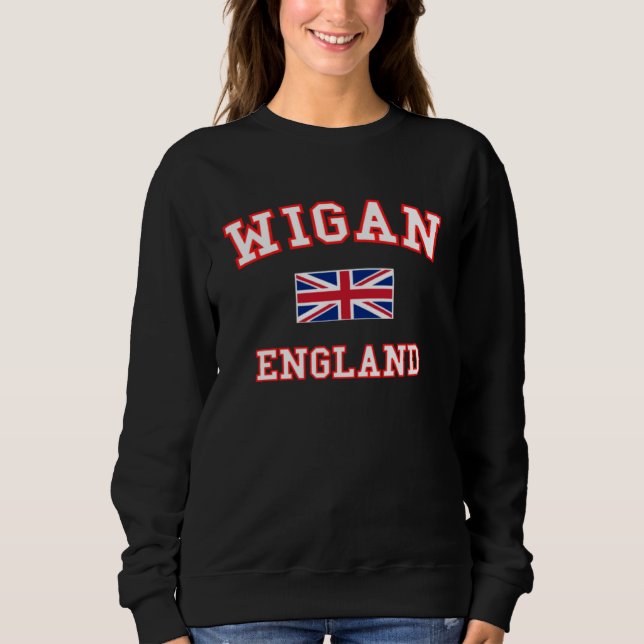 Sudadera WIGAN British Flag Badge (Anverso)