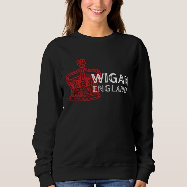 Sudadera WIGAN England Crown Badge (Anverso)