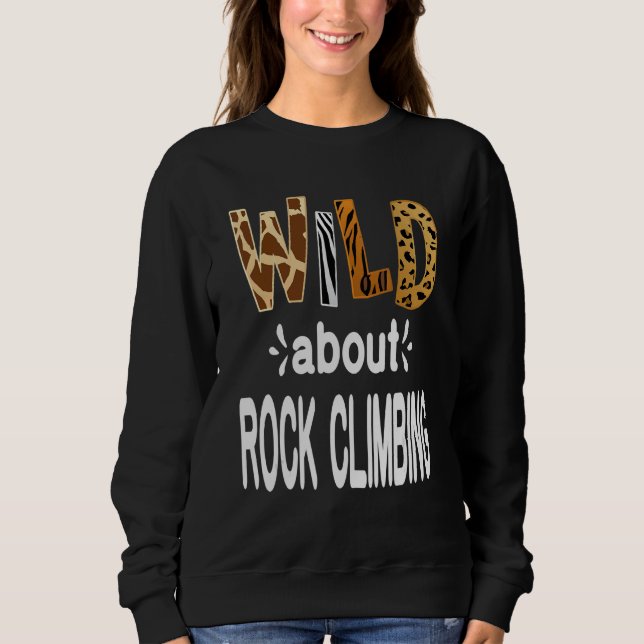 Sudadera Wild About Rock Climbing (Anverso)