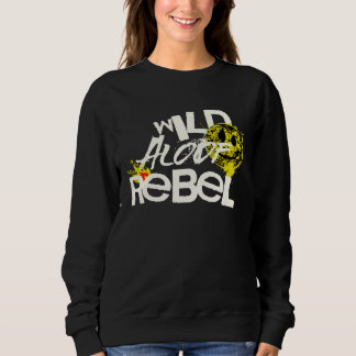 SUDADERA WILD REBEL ALOOF GRAPHIC GRUNGE TYPOGRAPHY