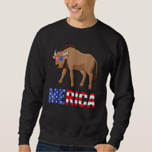 Sudadera Wildebeest 4 De Julio Merica Usa Gafas De Sol Amer
