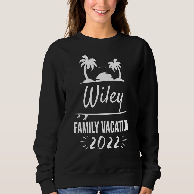 Sudadera Wiley Family Vacation Tropical Group Trip Beach (Anverso)