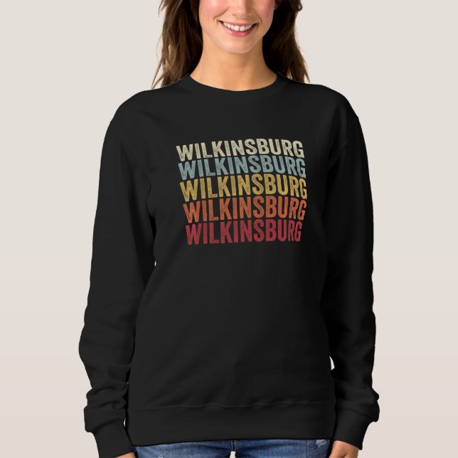 Sudadera Wilkinsburg Pennsylvania Wilkinsburg PA Retro Vint (Anverso)