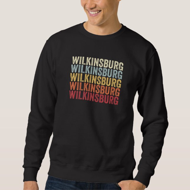 Sudadera Wilkinsburg Pennsylvania Wilkinsburg PA Retro Vint (Anverso)