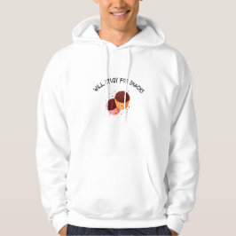 Sudadera Will Study For Snacks-school lunch break t shirt