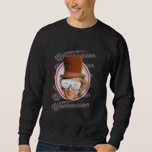Sudadera Willy Wonka y la avisión de la fábrica de chocolat