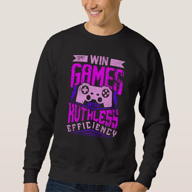 Sudadera WIN GAMES WITH RUTHLESS EFFICIENCY Expert Gaming M (Anverso)