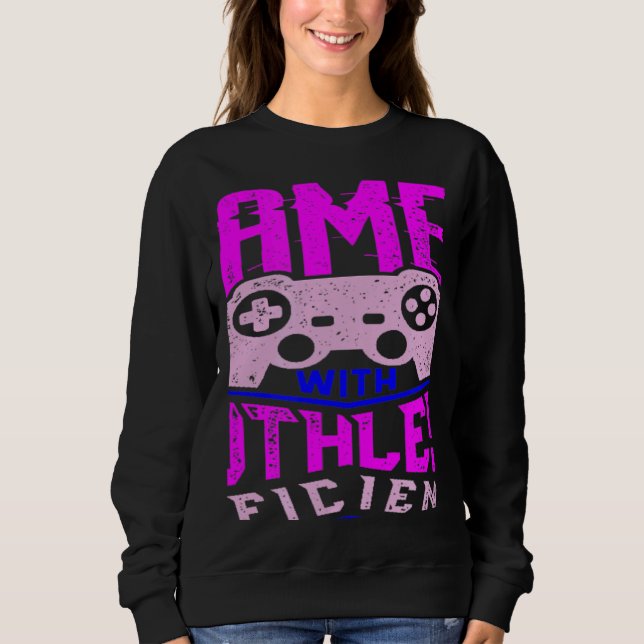 Sudadera WIN GAMES WITH RUTHLESS EFFICIENCY  Gaming (Anverso)