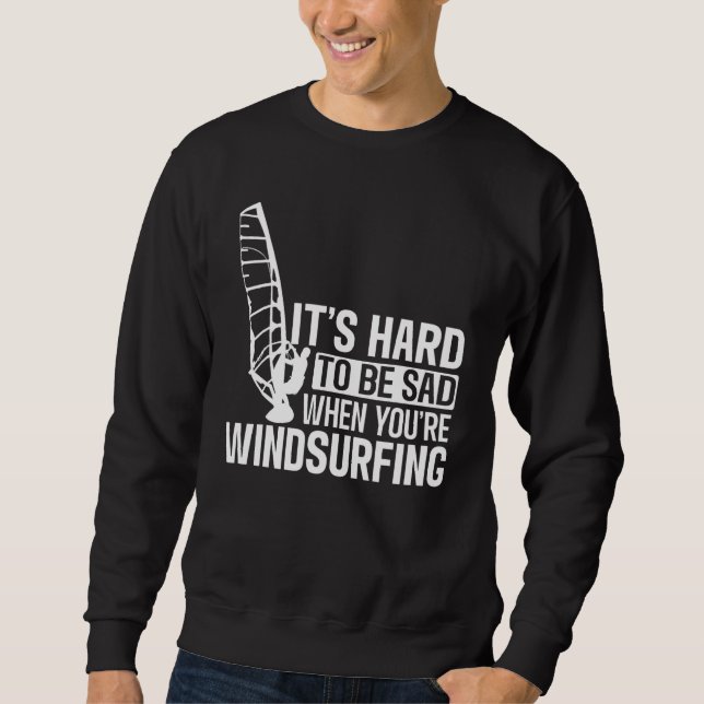 Sudadera Windsurfing Surfing Board Water Sports (Anverso)