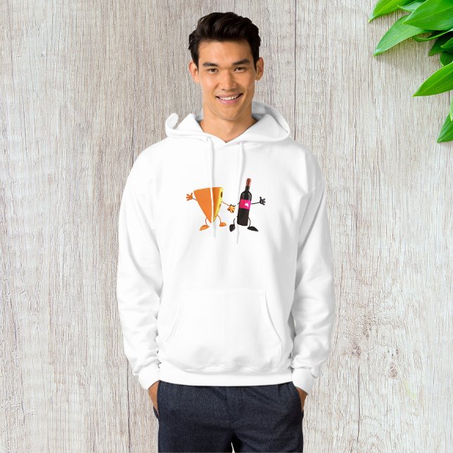 Sudadera Wine And Cheese Mens Hoodie (Subido por el creador)