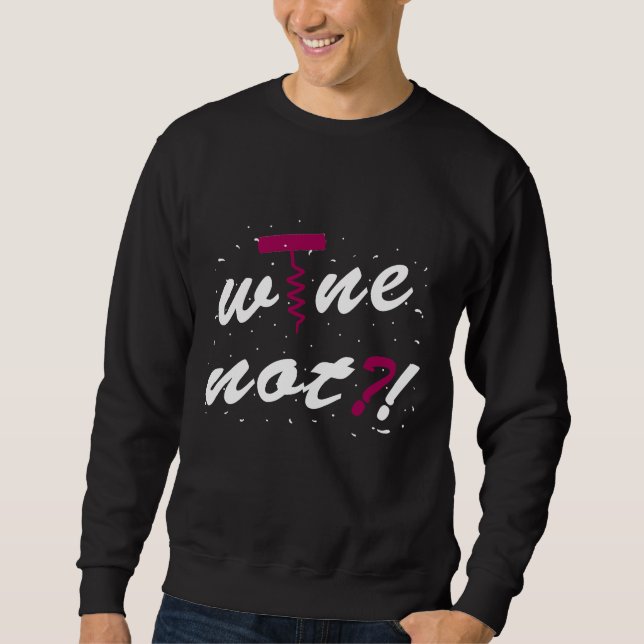 Sudadera Wine Corkbolt Vino rojo Vino blanco (Anverso)