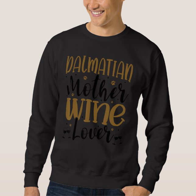 Sudadera Wine  Dalmatian Mother (Anverso)