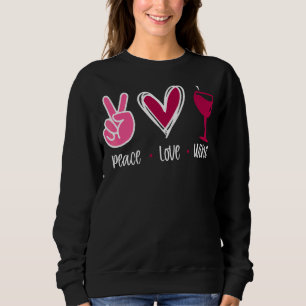 Sudadera Wine de amor por la paz